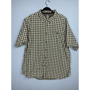 Alpine Design Shirt Mens XXL 2XL Green Button Up Hiking Tech Series Vented‎